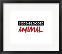 Framed Code-Blooded Animal - White
