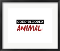 Framed Code-Blooded Animal - White