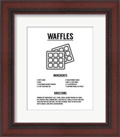 Framed Waffle Recipe Black on White