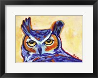Framed Blue Owl
