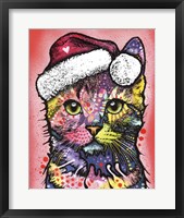 Framed Christmas Cat