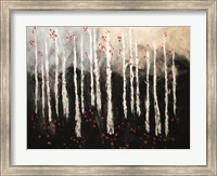 Framed Little Red Birch Forest