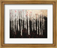 Framed Little Red Birch Forest
