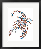 Framed Blooming Animals - Scorpion