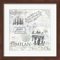 Framed 'Milan' border=
