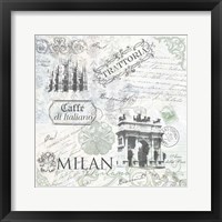 Framed 'Milan' border=