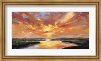 Framed Sunset Reflection