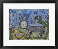 Framed Rabbit With Chick