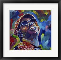 Framed Stevie Wonder