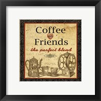 Framed 'Coffee and Friends' border=