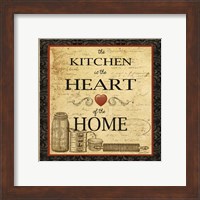 Framed 'Kitchen Heart Vignette' border=
