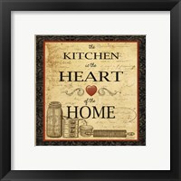 Framed 'Kitchen Heart Vignette' border=