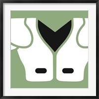 Framed Football Close-ups - Shoulder Pads