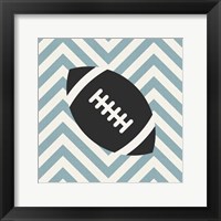 Framed Eat Sleep Play Football - Blue Part I