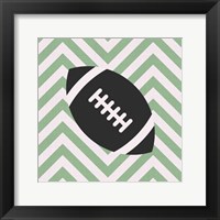 Framed Eat Sleep Play Football - Green Part I