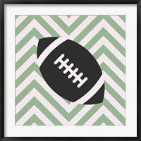 Framed Eat Sleep Play Football - Green Part I