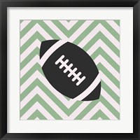 Framed 'Eat Sleep Play Football - Green Part I' border=