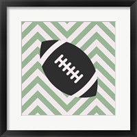 Eat Sleep Play Football - Green Part I Framed Print