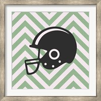 Framed Eat Sleep Play Football - Green Part III