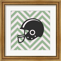 Framed Eat Sleep Play Football - Green Part III