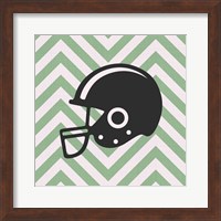 Framed Eat Sleep Play Football - Green Part III