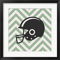 Framed 'Eat Sleep Play Football - Green Part III' border=