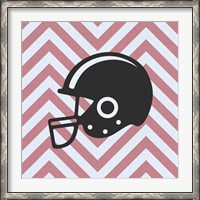 Framed Eat Sleep Play Football - Pink Part III