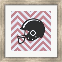 Framed Eat Sleep Play Football - Pink Part III