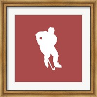 Framed Hockey Player Silhouette - Part I