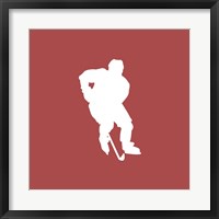 Framed Hockey Player Silhouette - Part I