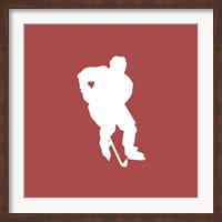 Framed Hockey Player Silhouette - Part I