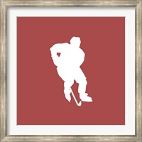 Framed Hockey Player Silhouette - Part I