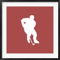 Framed Hockey Player Silhouette - Part I