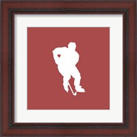 Framed Hockey Player Silhouette - Part I