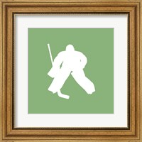 Framed Hockey Player Silhouette - Part II