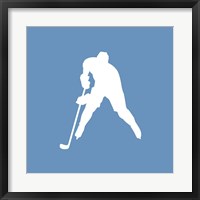 Framed Hockey Player Silhouette - Part III