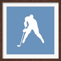 Framed Hockey Player Silhouette - Part III