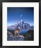 Framed Moon Wolf