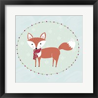 Framed Winter Fox