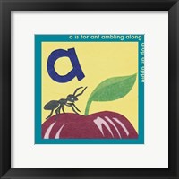 Framed 'Is For Ant' border=