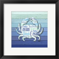 Framed 'Gypsy Sea Blue V2 3' border=