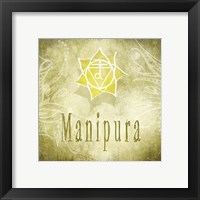 Framed 'Chakras Yoga Manipura V3' border=