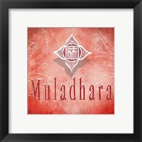 Framed 'Chakras Yoga Muladhara V3' border=
