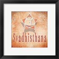 Framed 'Chakras Yoga Svadhisthana V3' border=