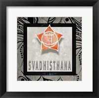Framed Chakras Yoga Tile Svadhisthana V2