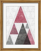 Framed Mod Triangles III Soft Pink