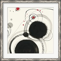 Framed 'Planetary III with Red' border=