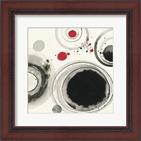 Framed Planetary IV with Red