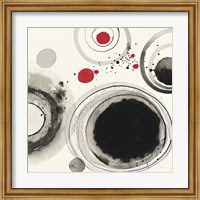 Framed 'Planetary IV with Red' border=