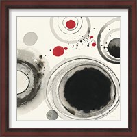 Framed 'Planetary IV with Red' border=